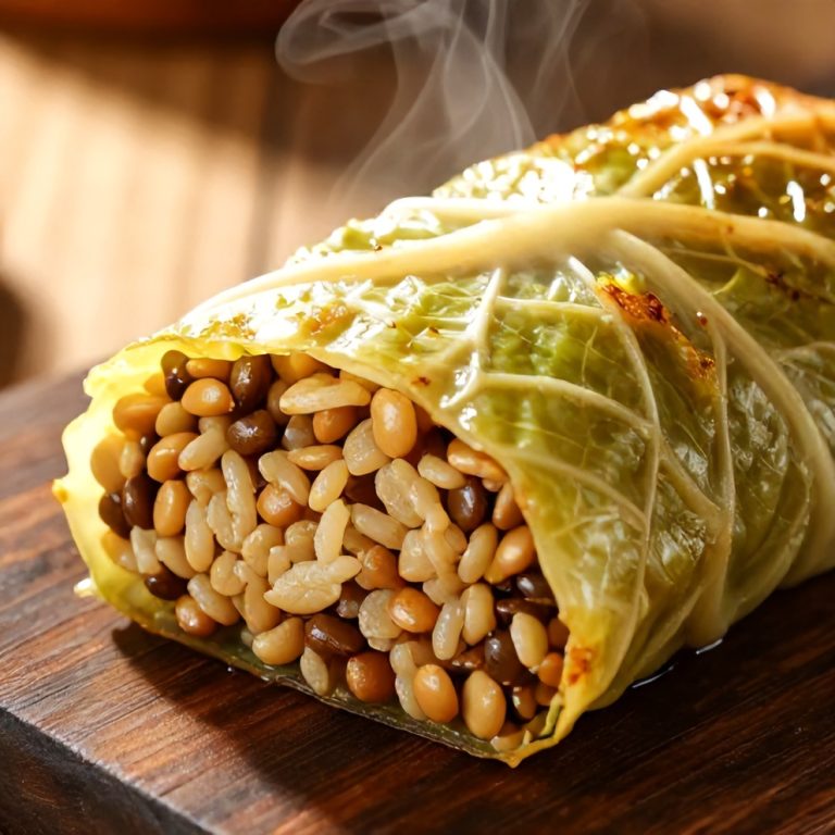 lentil and rice stuffed cabbage rolls