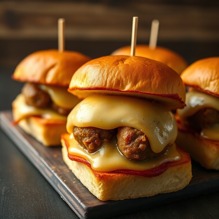 Easy Meatball Parmesan Sliders
