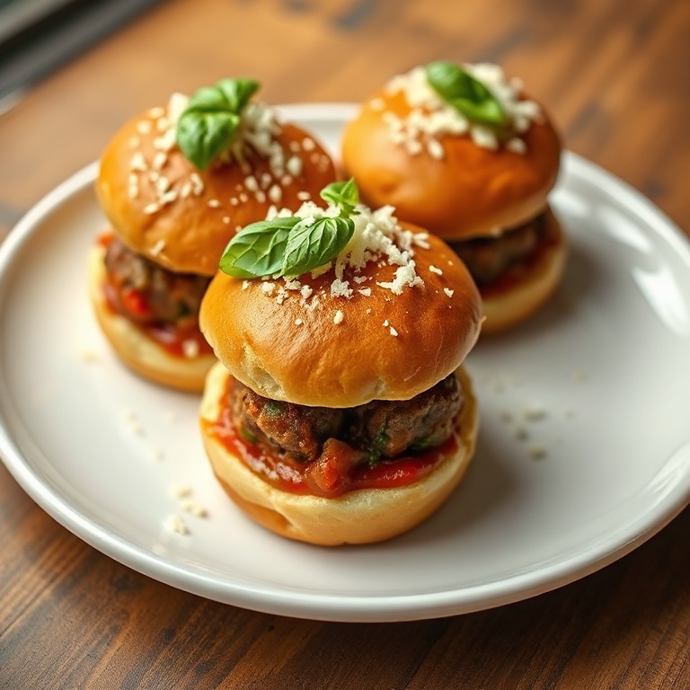 Easy Meatball Parmesan Sliders