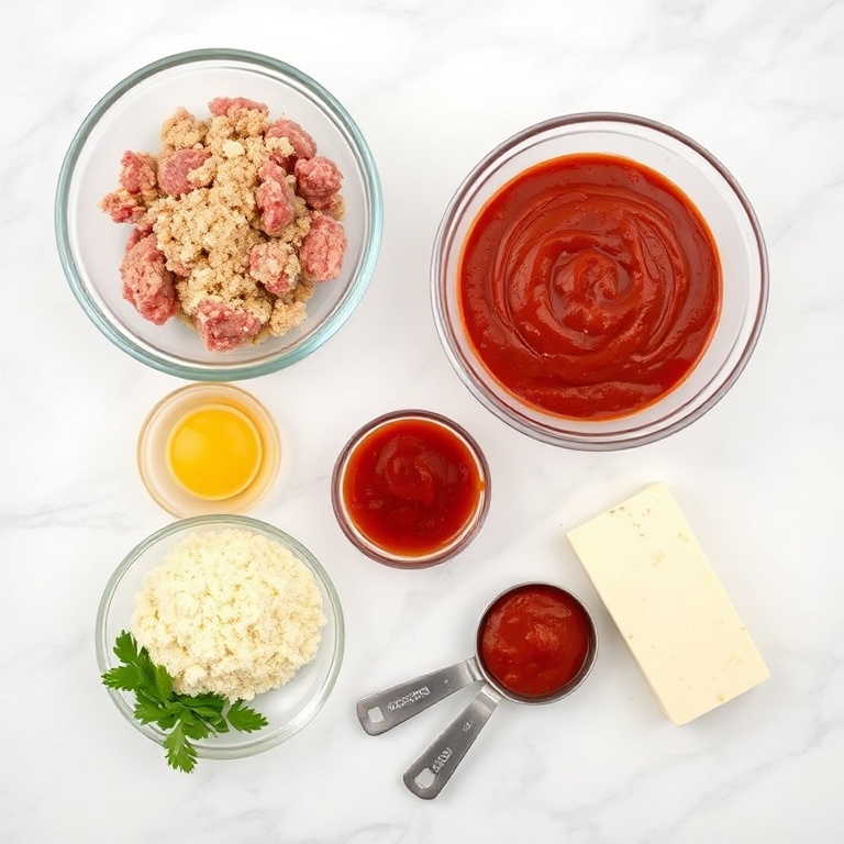 Ingredients for Easy Meatball Parmesan Sliders