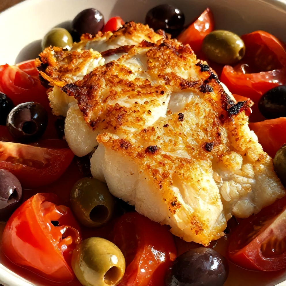 Mediterranean Baked Cod