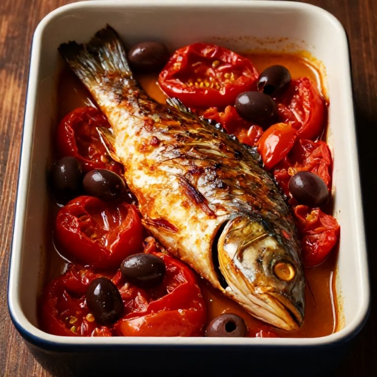 easy Mediterranean baked fish