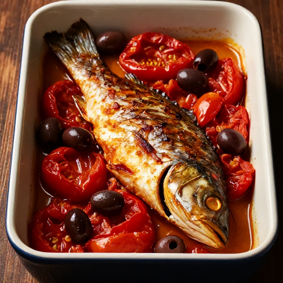 easy Mediterranean baked fish