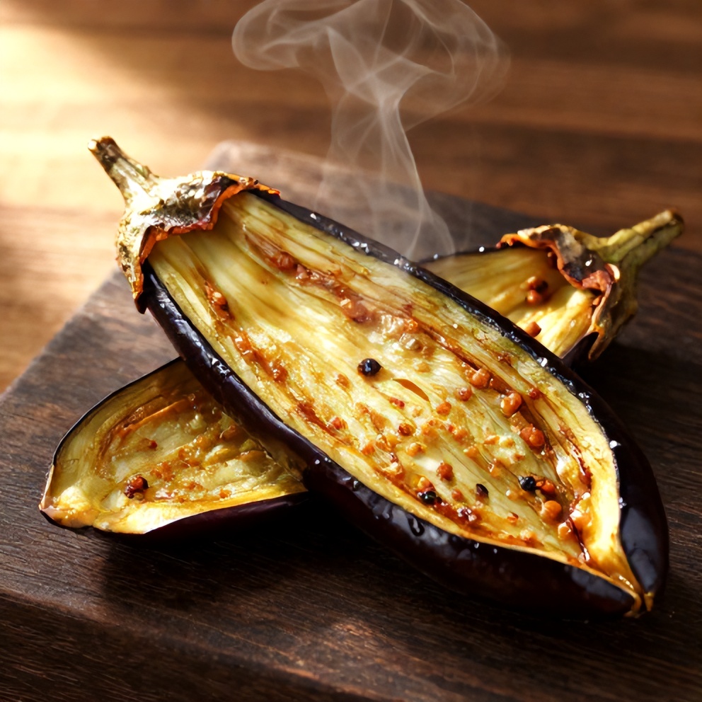 Easy Miso Glazed Eggplant