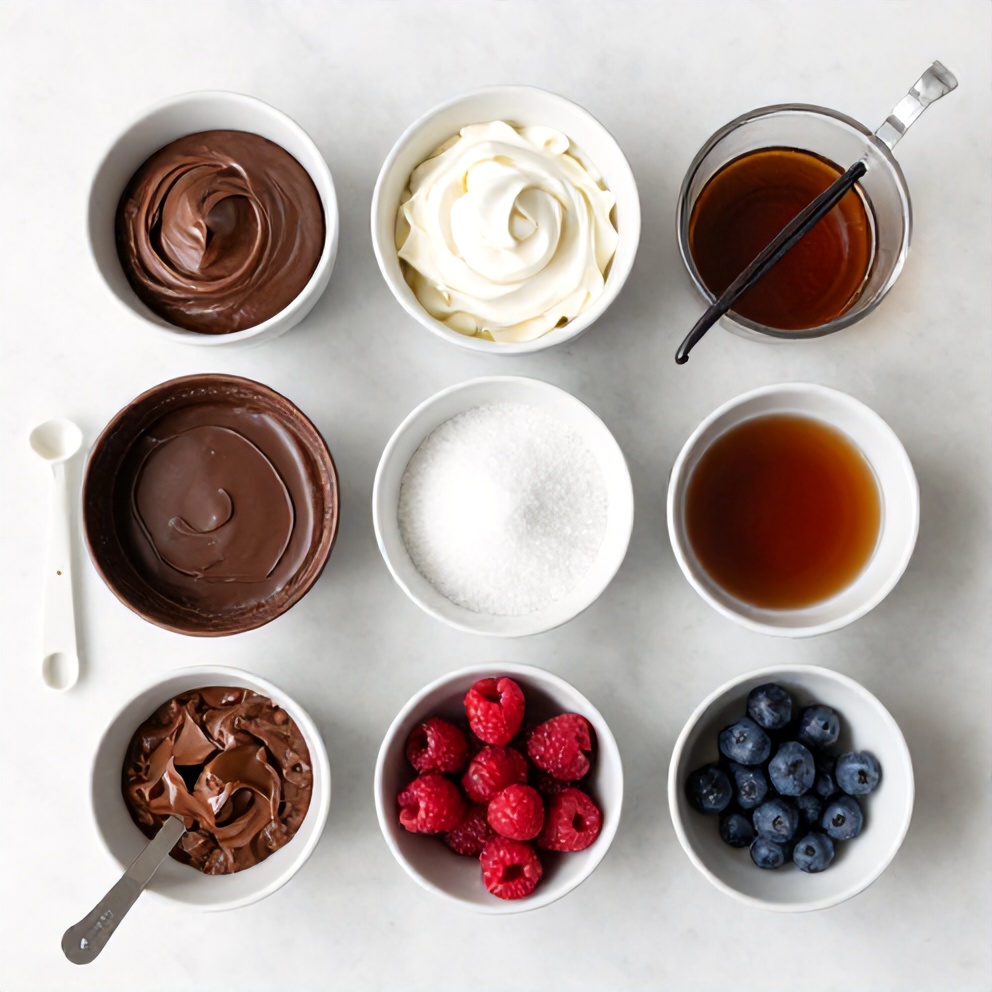 Ingredients for No-Bake Chocolate Mousse