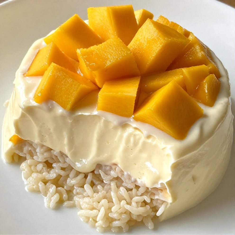 Easy No-Bake Mango Coconut Rice Pudding
