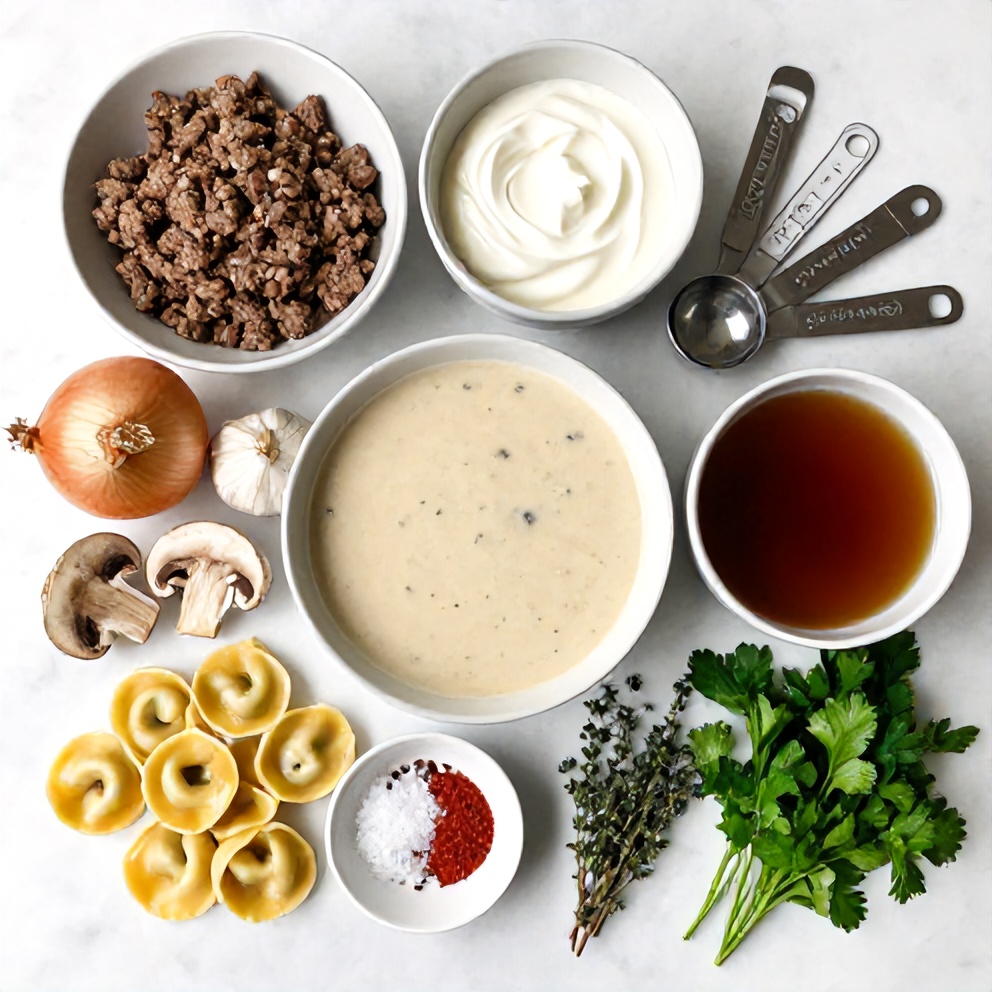 Beef Stroganoff Tortellini Ingredients