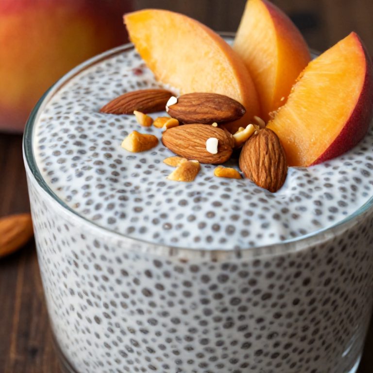 Easy Peach Chia Pudding