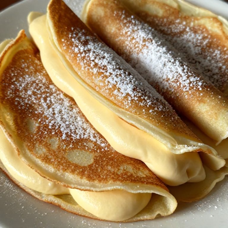 Easy Raspberry Vanilla Cream Crepes