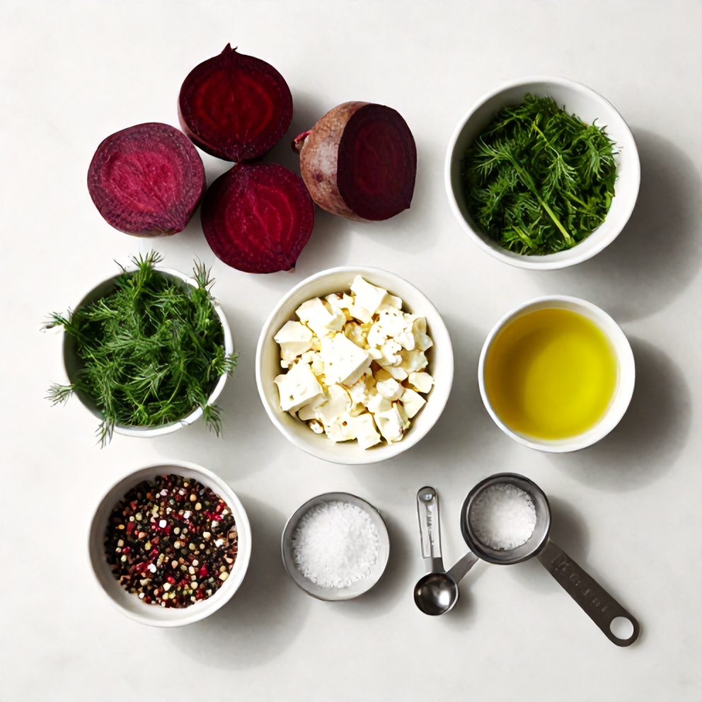 Raw ingredients for Easy Roasted Beet Salad