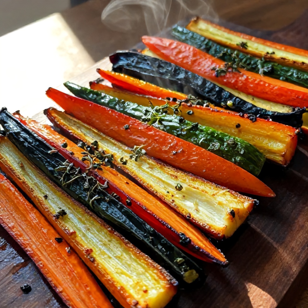 Easy Roasted Rainbow Vegetables