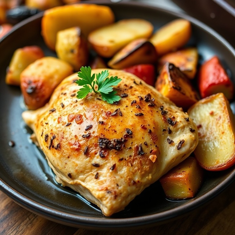 Easy Sheet Pan Baked Chicken with Roasted Veggies