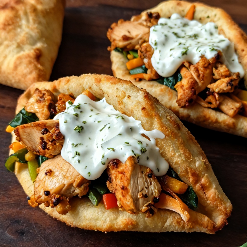 Easy Sheet Pan Chicken Pitas