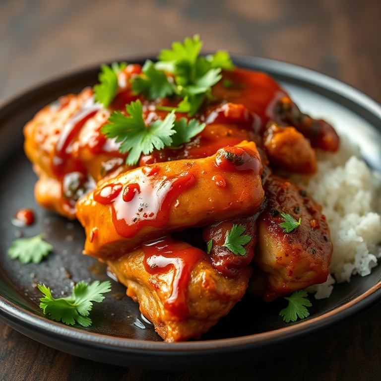 Easy Slow Cooker BBQ Chicken