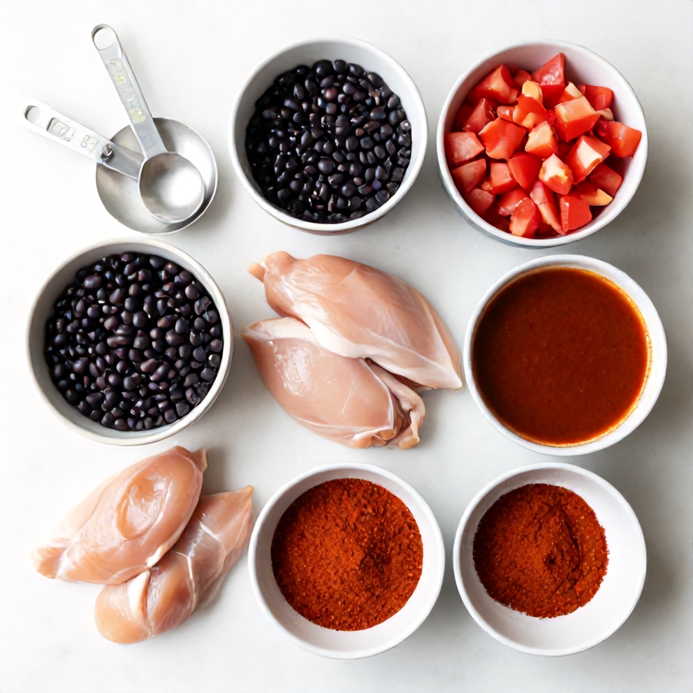 Easy Slow Cooker Buffalo Chicken Chili Ingredients
