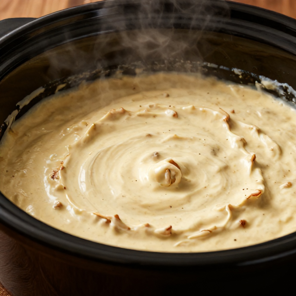 Easy Slow Cooker Buffalo Chicken Dip