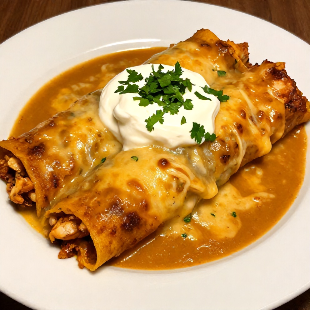 Easy Slow Cooker Chicken Enchiladas Final