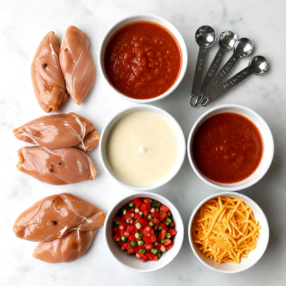Easy Slow Cooker Chicken Enchiladas Ingredients