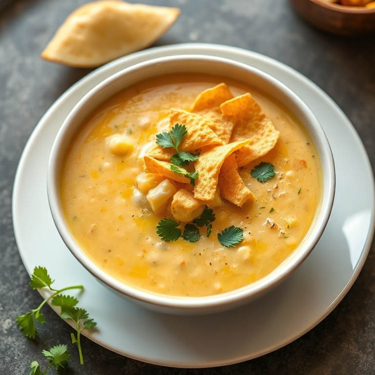 Easy Slow Cooker Mexican Street Corn Soup