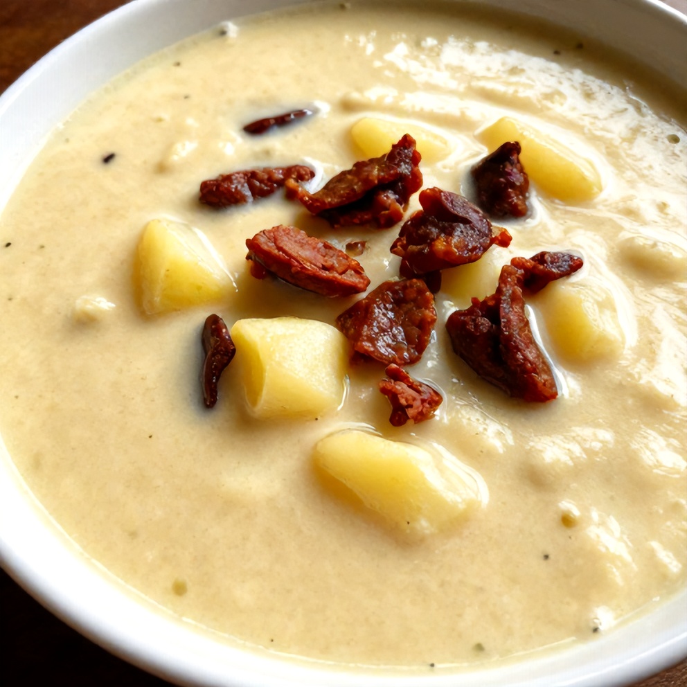 Easy Spanish Potato Soup with Chorizo