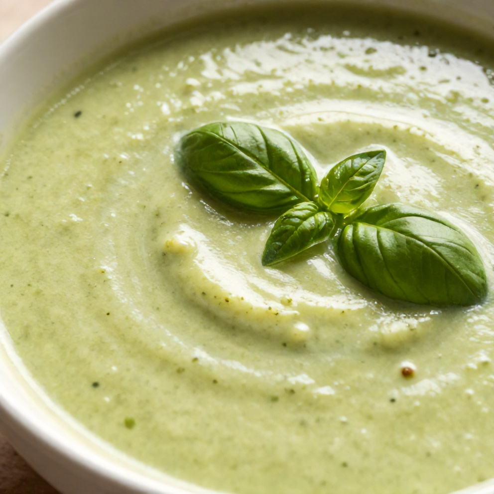 Easy Spring Zucchini Basil Soup