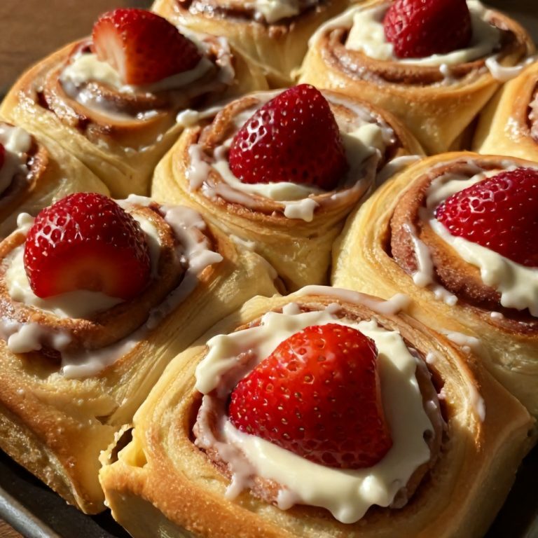 Easy Strawberry Cinnamon Rolls