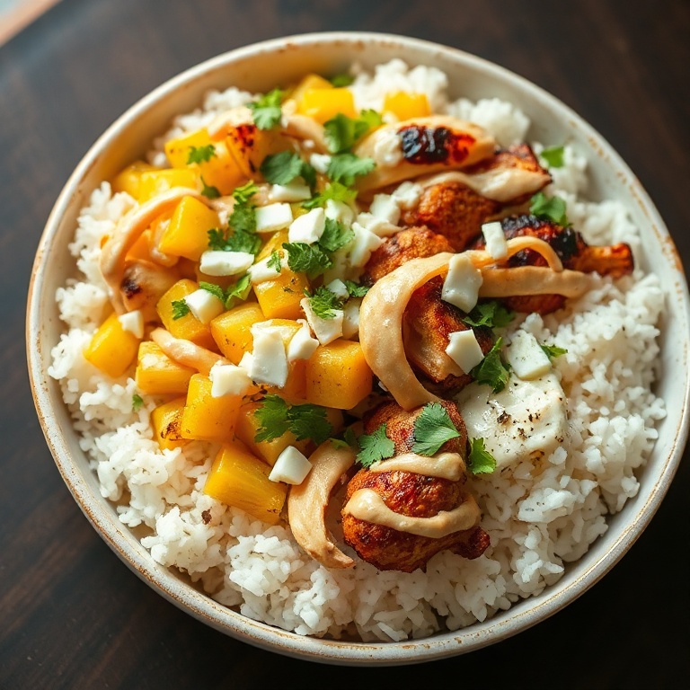 easy street corn chicken rice bowl
