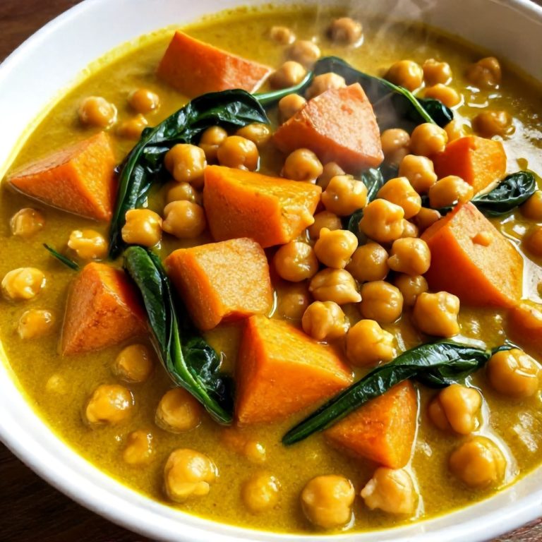 Easy Sweet Potato Chickpea Curry