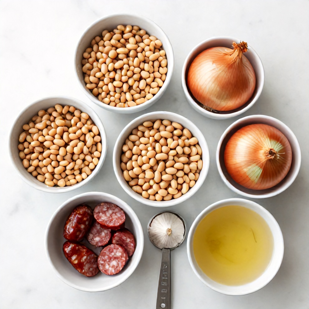 Raw Ingredients for Tuscan White Bean Soup