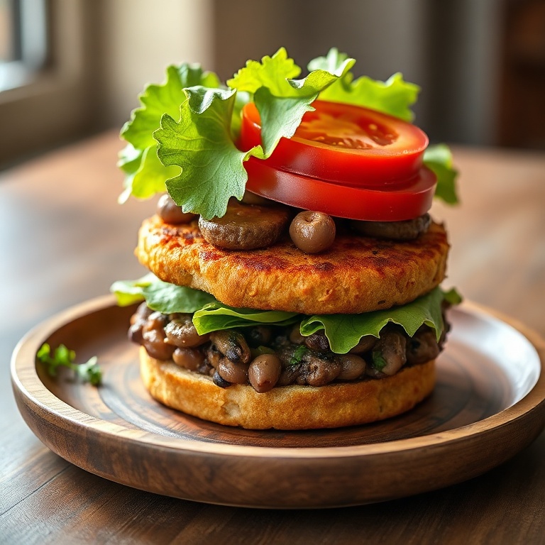 Easy Vegan Veggie Burger