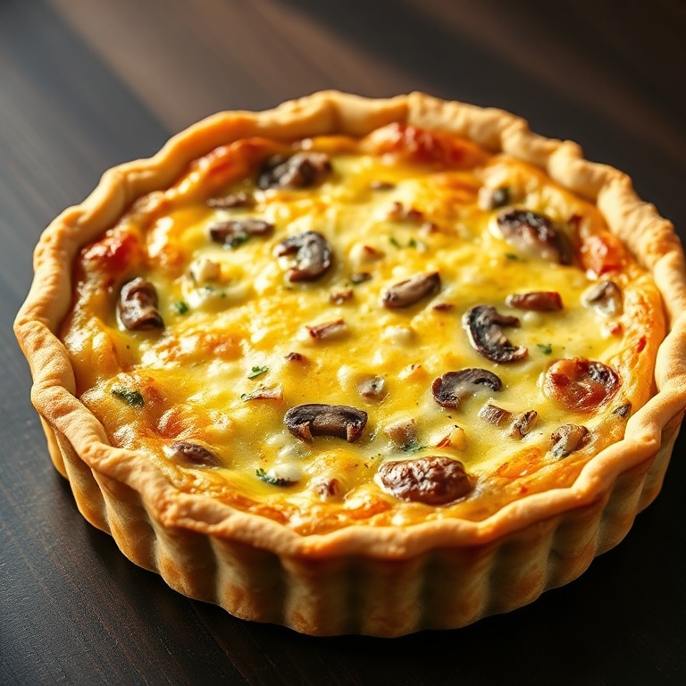 Easy Vidalia Onion Mushroom Quiche