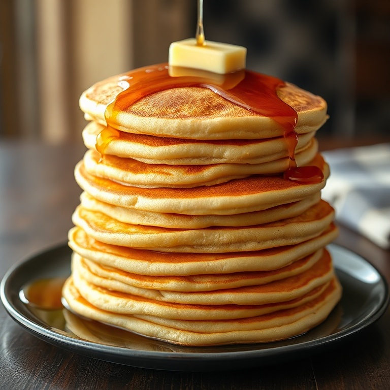 Fluffy Pancakes From Scratch
