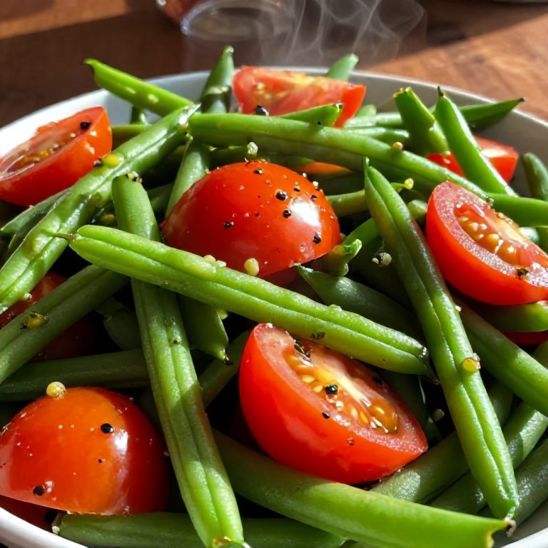 Fresh Green Bean and Tomato Salad
