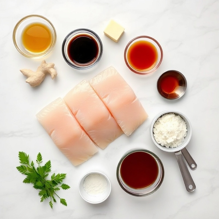 Ingredients for Ginger Soy Glazed Cod Recipe