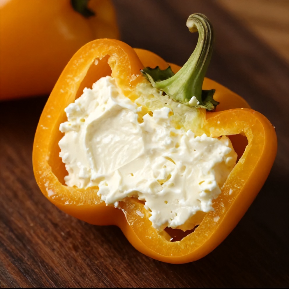 goat cheese stuffed mini peppers