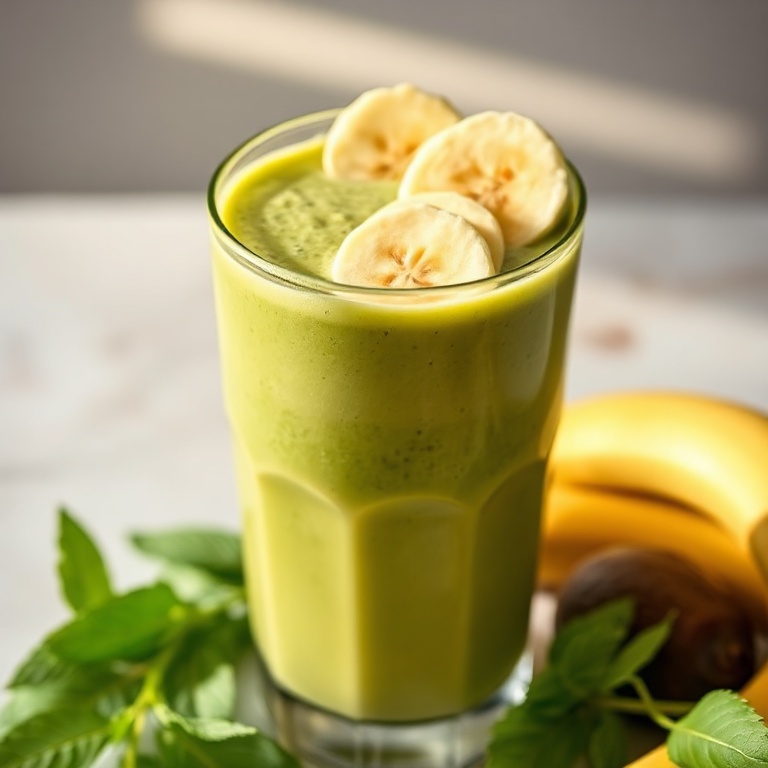 Healthy Avocado Banana Smoothie