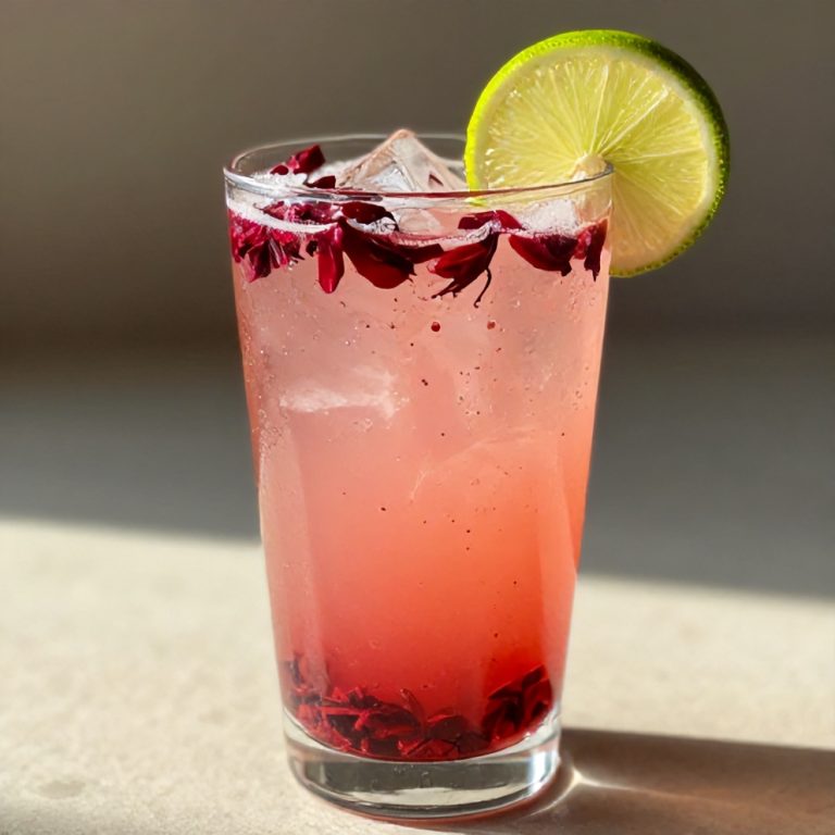 hibiscus lime sparkling water