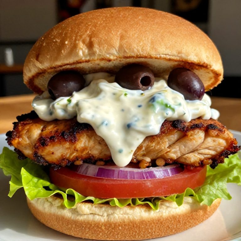 Greek Chicken Burgers
