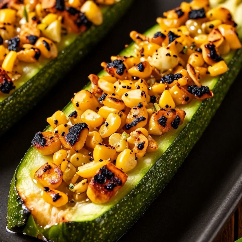 Mexican Street Corn Style Grilled Zucchini