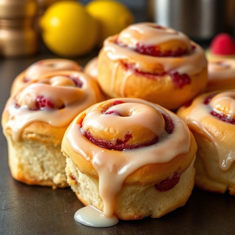 Raspberry Cinnamon Rolls