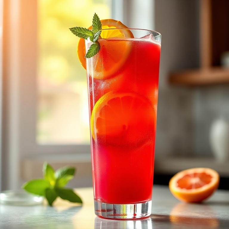 Refreshing Hibiscus Citrus Mocktail