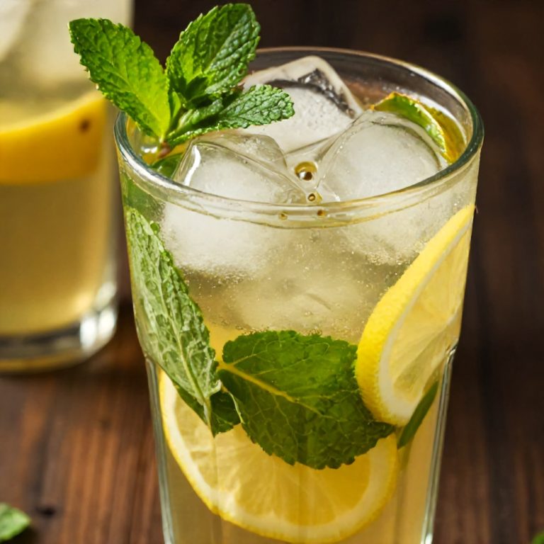 Refreshing Mint and Lemon Verbena Iced Tea