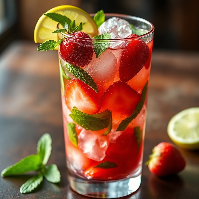 Refreshing Strawberry Mojito Mocktail Recipe
