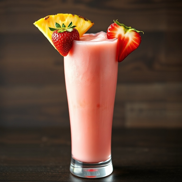 Refreshing Virgin Strawberry Pina Colada