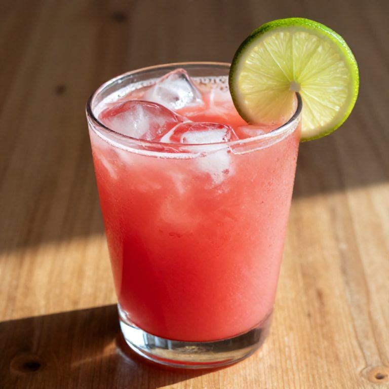 refreshing watermelon rose cooler