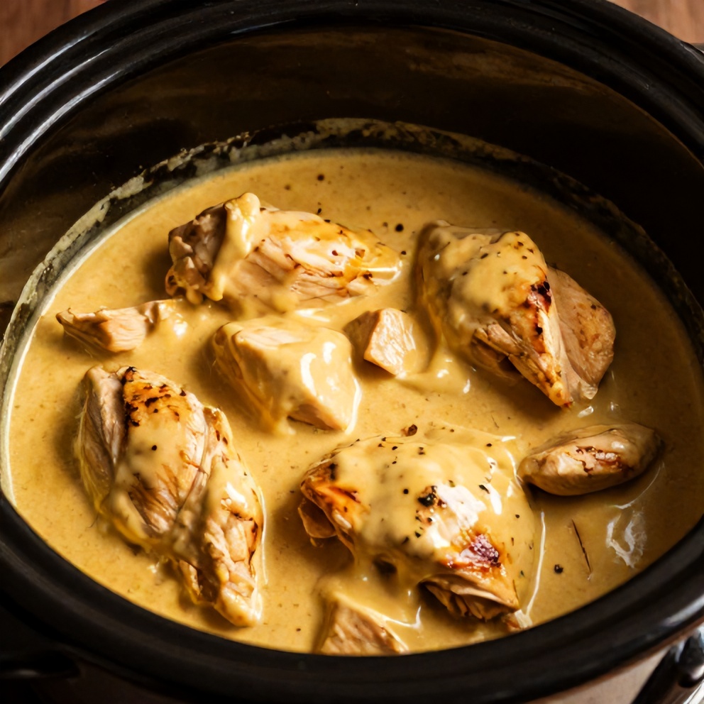 slow cooker honey mustard chicken