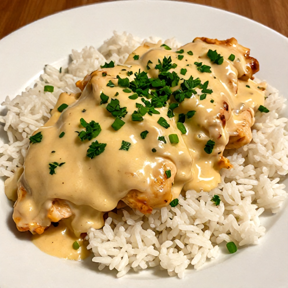 Plated Honey Mustard Chicken