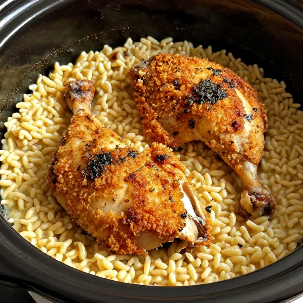 slow cooker parmesan herb chicken
