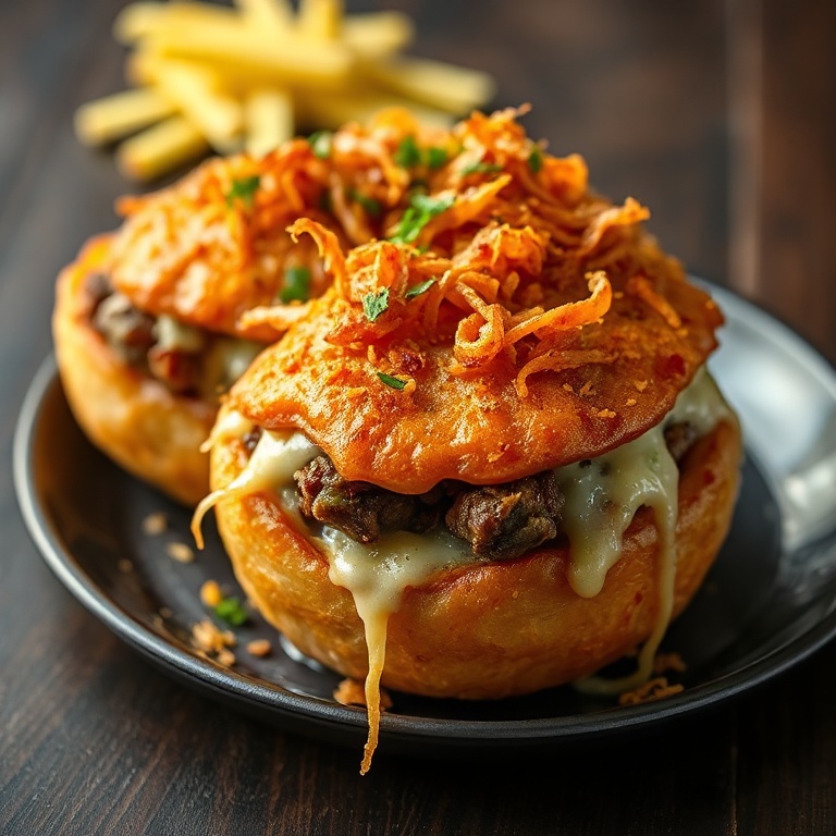 Sweet Heat Stuffed Beef and Cheese Onions