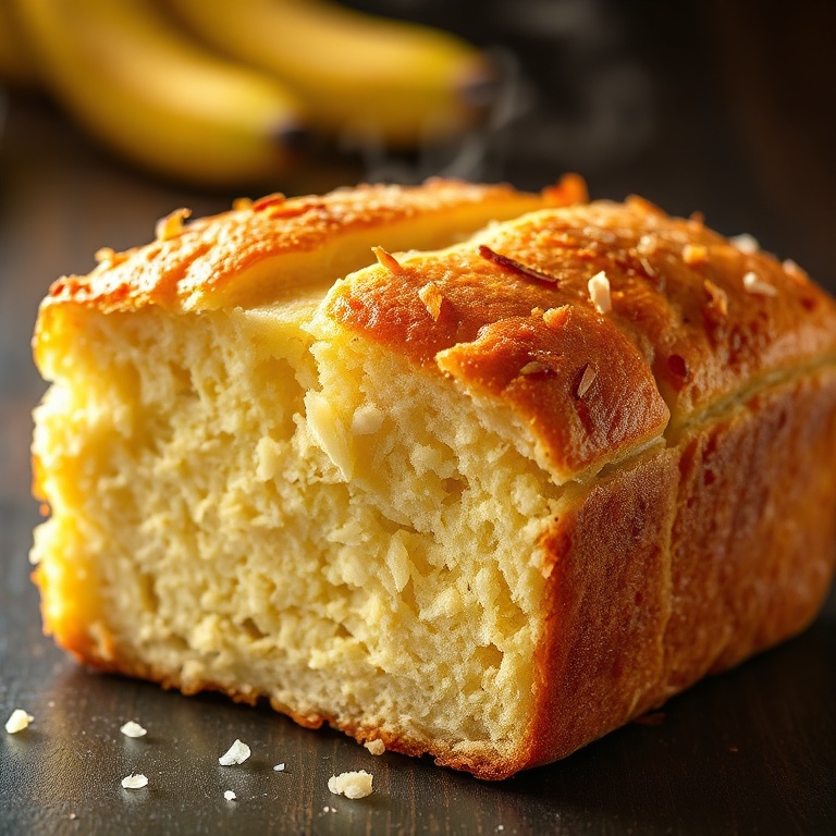 Tropical Coconut Pineapple Banana Bread